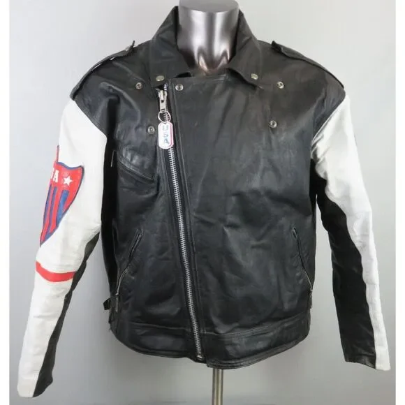 Vintage Black and White Bomber Jacket - Picture 3 of 16